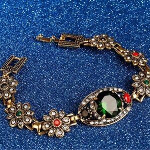 Vintage Palace Crystal Charm Bracelet